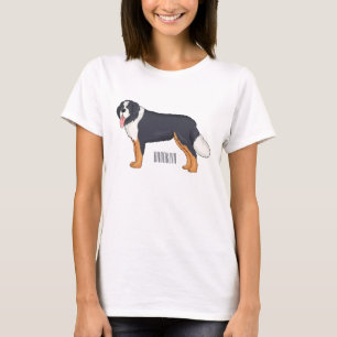 Bernese mountain dog cartoon illustration  T-Shirt