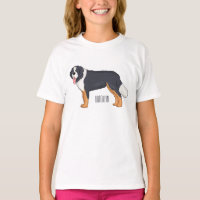 Bernese mountain dog cartoon illustration