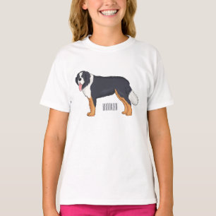Bernese mountain dog cartoon illustration T-Shirt