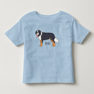 Bernese mountain dog cartoon illustration toddler T-Shirt