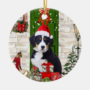 Bernese Mountain Dog Christmas   Ceramic Tree Decoration