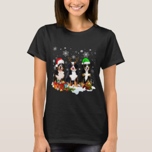 Bernese Mountain Dog Christmas Cute Fullprint  T-Shirt