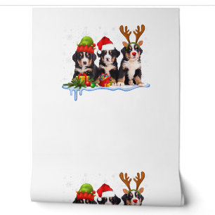 Bernese Mountain Dog Christmas Cute Wallpaper