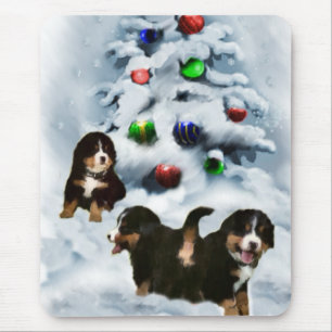 Bernese Mountain Dog Christmas Gifts Mouse Mat