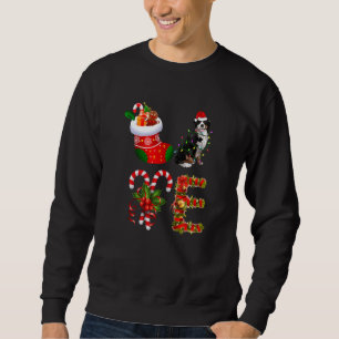 Bernese Mountain Dog Christmas Light Dog Animal Sweatshirt