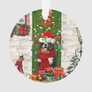 Bernese Mountain Dog Christmas  Ornament
