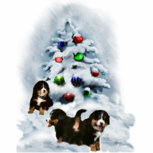 Bernese Mountain Dog Christmas Ornament Photo Sculpture Decoration