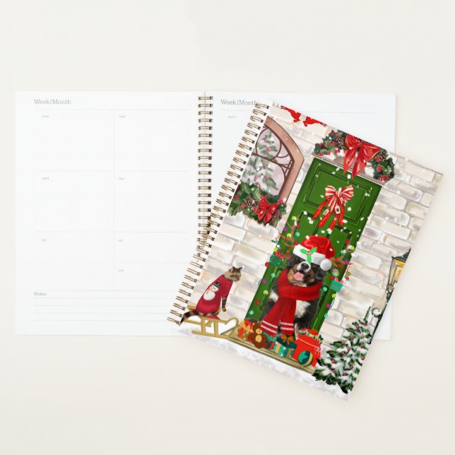 Bernese Mountain Dog Christmas  Planner (Display)