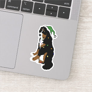 Bernese Mountain Dog Christmas Sticker