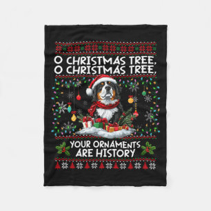 Bernese Mountain Dog Christmas Tree Decorations Do Fleece Blanket