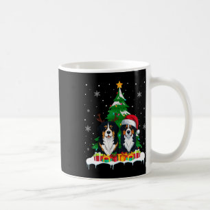 Bernese Mountain Dog Christmas Tree Lights Santa R Coffee Mug