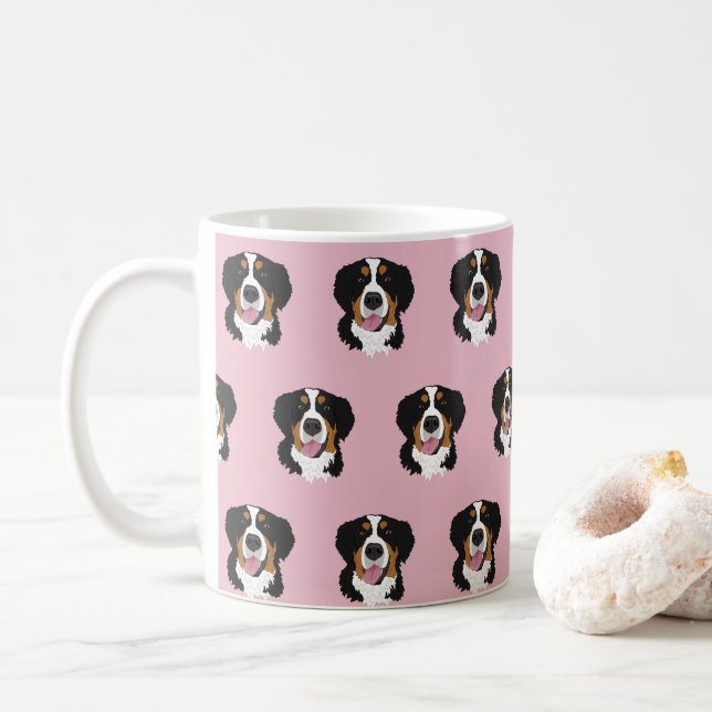 Bernese Mountain Dog   Coffee Mug (With Donut)