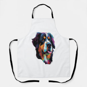Bernese Mountain Dog Colorful Apron