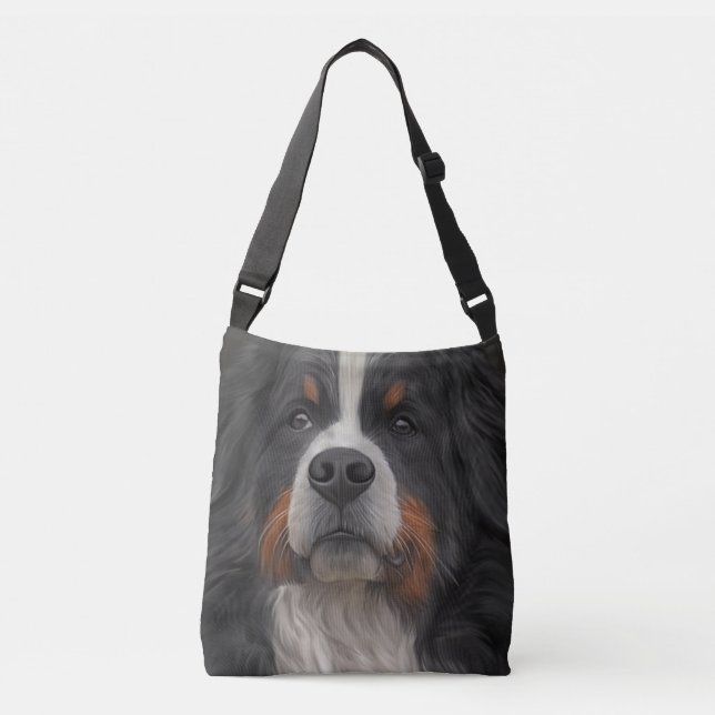 Bernese Mountain Dog Crossbody Bag (Front)