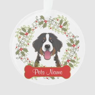 Bernese Mountain Dog Customisable Ornament