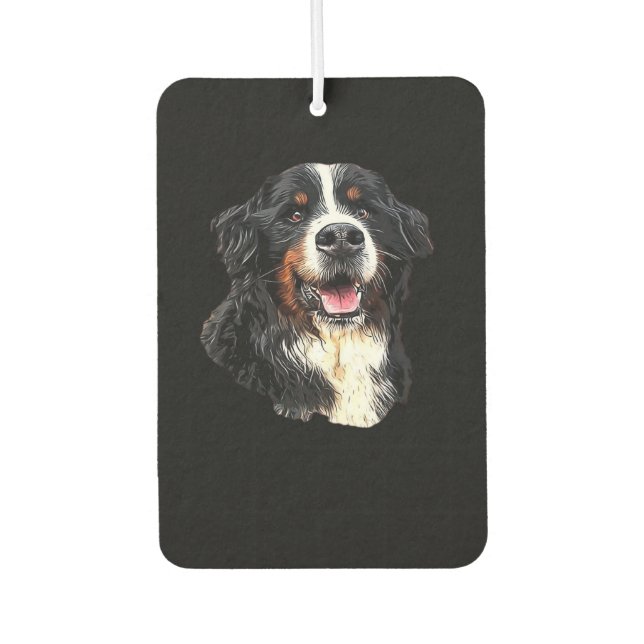 Bernese Mountain Dog Cuteness! Classic T-Shirt Car Air Freshener (Front)
