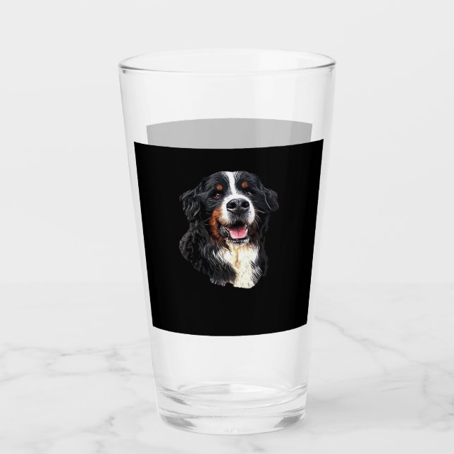 Bernese Mountain Dog Cuteness! Classic T-Shirt Glass (Front)