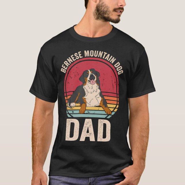 Bernese Mountain Dog Dad T-Shirt (Front)