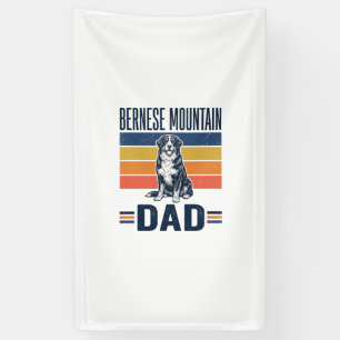 Bernese Mountain Dog Dad Vintage Vector Design_1 Banner