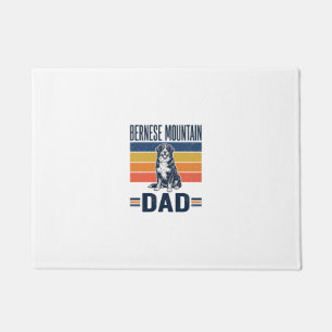 Bernese Mountain Dog Dad Vintage Vector Design_1 Doormat