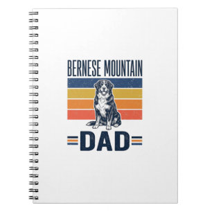 Bernese Mountain Dog Dad Vintage Vector Design_1 Notebook