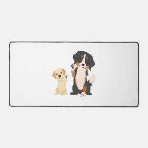 bernese mountain dog desk mat