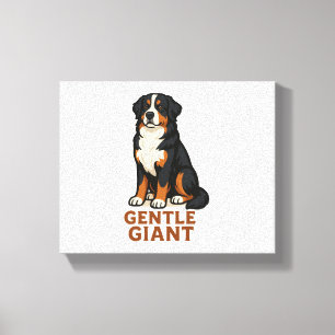 Bernese Mountain Dog Gentle Giant. Canvas Print