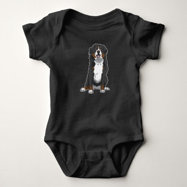 Bernese Mountain Dog Gift Idea Baby Bodysuit (Front)