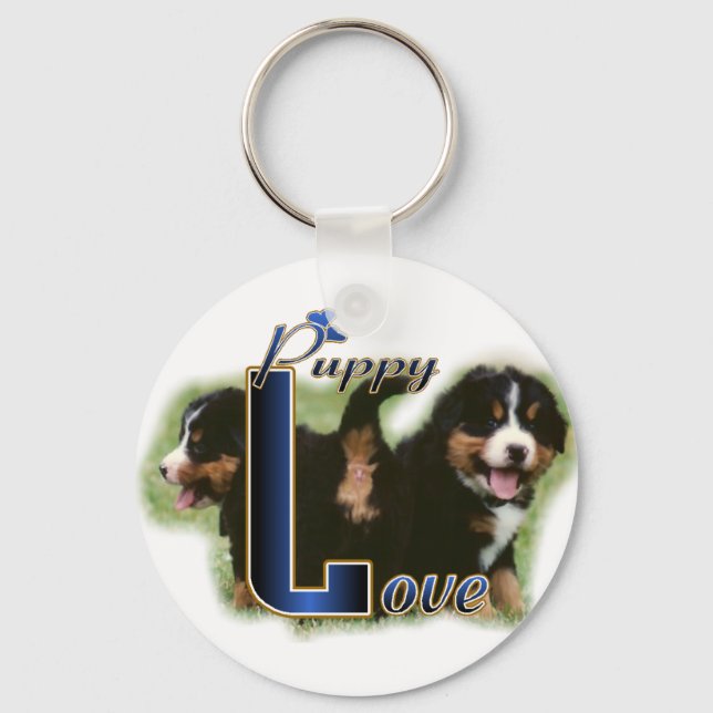 Bernese Mountain Dog Gifts Key Ring (Front)