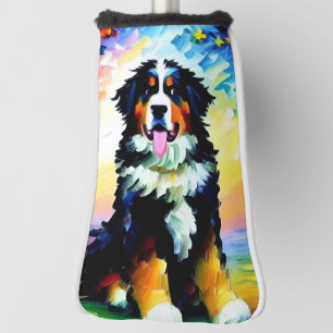Bernese Mountain Dog Golf Head Cover