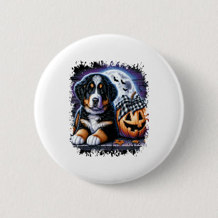 Bernese Mountain Dog Halloween 6 Cm Round Badge
