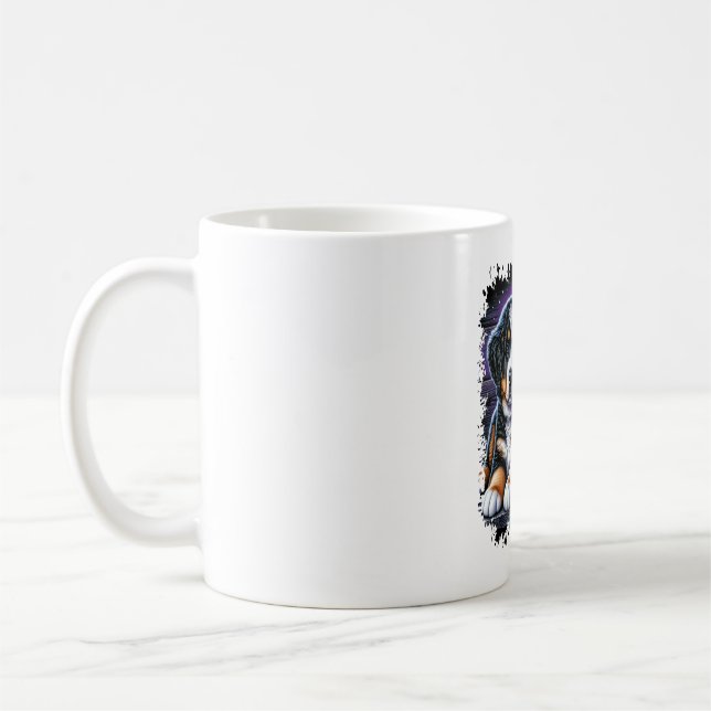Bernese Mountain Dog Halloween Coffee Mug (Left)
