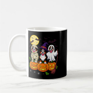 Bernese Mountain Dog Halloween Costume Mummy Witch Coffee Mug