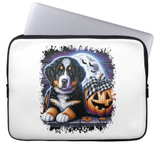 Bernese Mountain Dog Halloween Laptop Sleeve