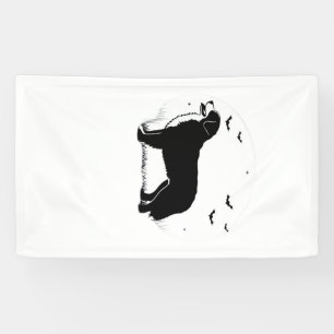 Bernese Mountain Dog � Halloween Moon Silhouette O Banner
