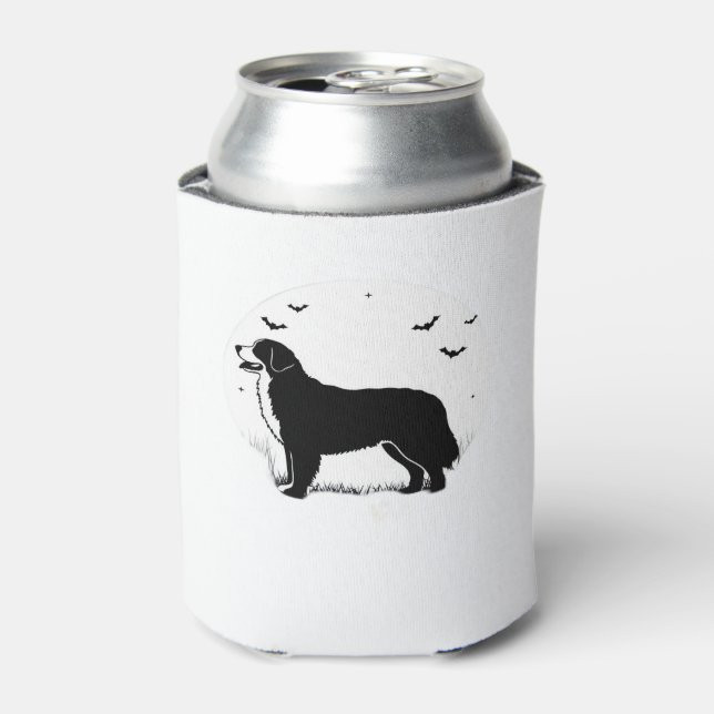Bernese Mountain Dog � Halloween Moon Silhouette O Can Cooler (Can Front)