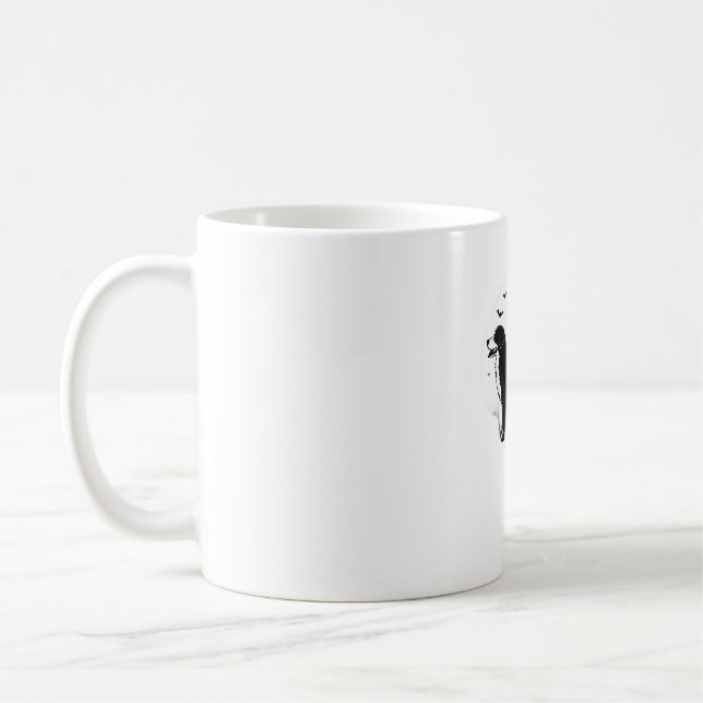 Bernese Mountain Dog � Halloween Moon Silhouette O Coffee Mug (Left)