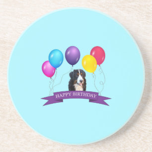 Bernese Mountain Dog Happy Birthday Coaster