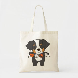 Bernese Mountain Dog Happy Halloween Dog Costume T Tote Bag
