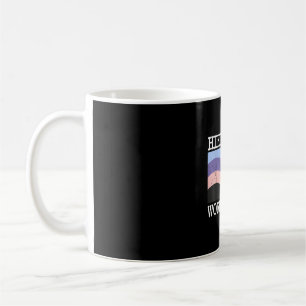 Bernese mountain dog hike more worry less graphic coffee mug