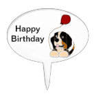 Bernese Mountain Dog Holding Balloon
