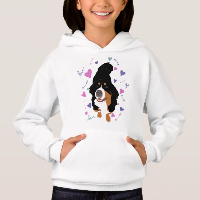 Bernese Mountain Dog Hoodie (Front)