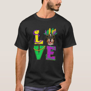 Bernese Mountain Dog I Love Puppy Mardi Gras Men W T-Shirt