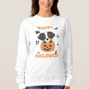 Bernese Mountain Dog In Pumpkin Dogs Happy Sweatshirt
