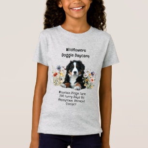 Bernese Mountain Dog in Wildflowers T-Shirt