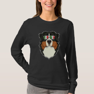 Bernese Mountain Dog Italy Sunglasses I Italian Fl T-Shirt