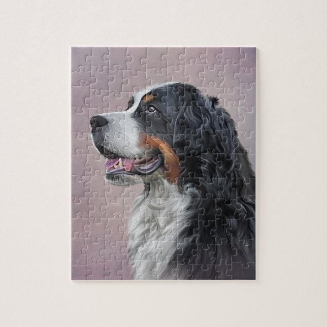 Bernese Mountain Dog Jigsaw Puzzle (Vertical)