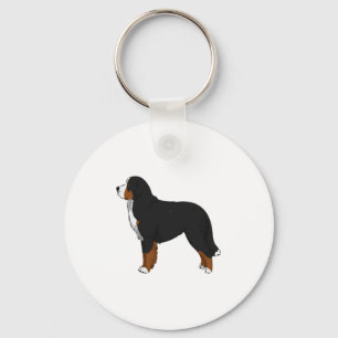 Bernese Mountain Dog  Key Ring