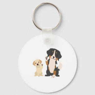 bernese mountain dog  key ring