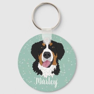 Bernese Mountain Dog Key Ring